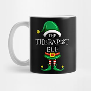 The Therapist Elf Matching Family Christmas Pajama Mug